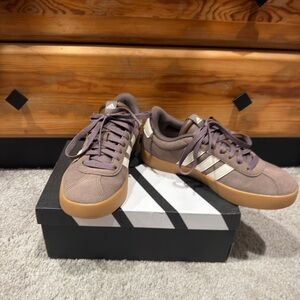 adidas Women's Sneakers Taupe with Gum Sole